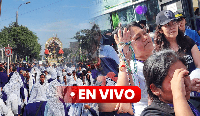 Procesión del Señor de los Milagros inició a las 6.00 a. m. Foto: composición Jazmín Ceras/La República