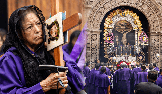 Cinco procesiones con motivo del Señor de los Milagros en Arequipa. Foto: composición Jazmin Ceras-LR/ Jesús Fernando Pacheco Roig/ LR