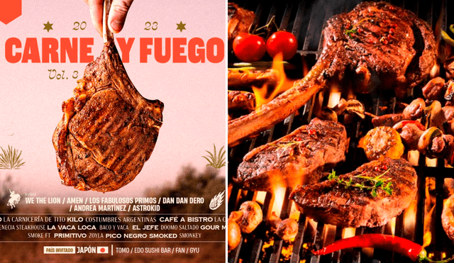 El festival Carne y Fuego tendrá a restaurantes como Osso, La Carnicería de Tito y Kilo. Foto: composición LR/Filo/Revista Tour Gourmet
