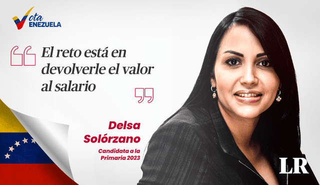 Delsa Solórzano no refirió una respuesta sobre un posible apoyo a María Corina Machado. Foto: composición LR