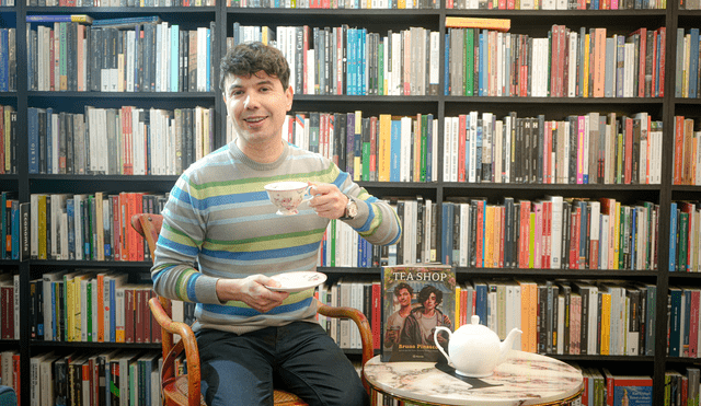 Bruno posa en Vallejo Librería Café, Camino Real 1119, San Isidro. Foto: John Reyes/La República