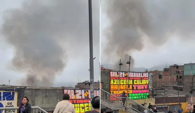 Incendio en el Rímac de este domingo 22 de octubre comenzó a las 8.24 a. m., según el CGBVP. Foto: composición La República/Pilar Baldeón