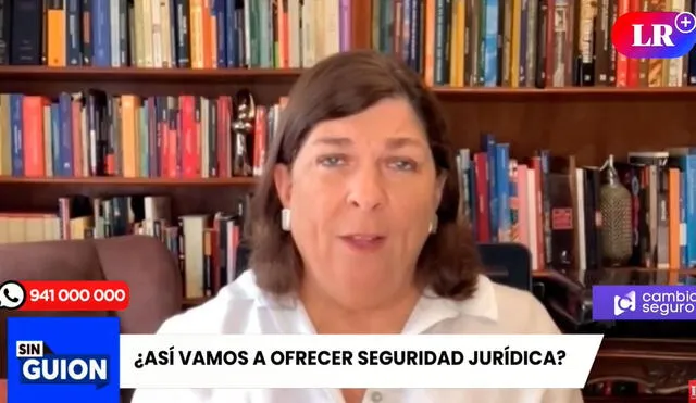 Rosa María Palacios también se pronunció sobre el ataque del Congreso a la JNJ. Foto: Sin guion