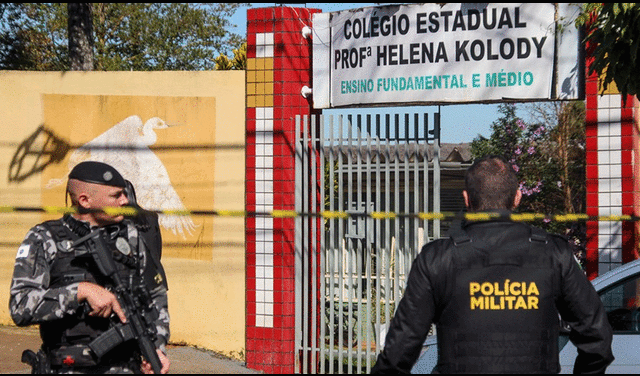 Este se convierte en el octavo atentado que sufre un colegio de Brasil en 2023. Foto: EFE