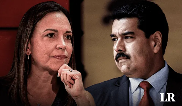 María Corina Machado enfrentaría a Nicolás Maduro por la presidencia de Venezuela en el segundo semestre de 2024. Foto: composición LR/EFE/AFP