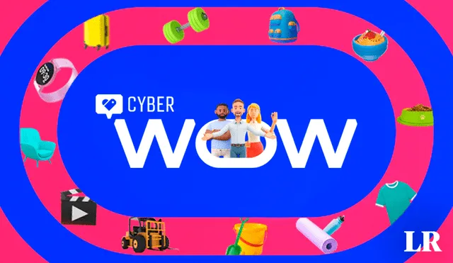 El Cyber Wow 2023 se realizará del 23 al 27 de octubre en diversos canales de compras online que ofrecen las tiendas. Foto: composición de Álvaro Lozano/LR/Cyber Wow/Facebook