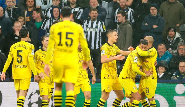Borussia Dortmund sacó un triunfazo como visitante ante Newcastle en Inglaterra. Foto: EFE