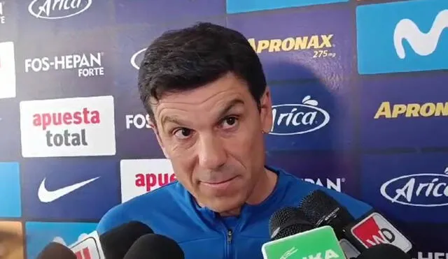 Mauricio Larriera declaró en 'Zona Mixta' luego del entrenamietno del cuadro blanquiazul. Foto: Grupo La República