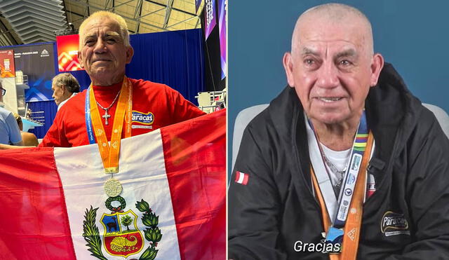 Jorge Zegarra es el único peruano que ha ganado el oro en el Mundial de Natación Máster 2023. Foto: composición LR/Paracas/YouTube