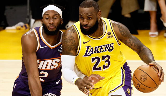Los Angeles Lakers enfrentaron a Phoenix Suns en el Crypto Arena. Foto: EFE