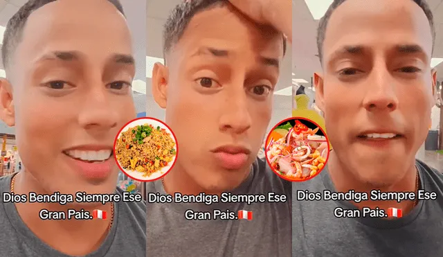 Miles de cibernautas elogiaron al joven por el comentario que tuvo hacia la gastronomía de Perú. Foto: composición LR/TikTok/@ostinrs25