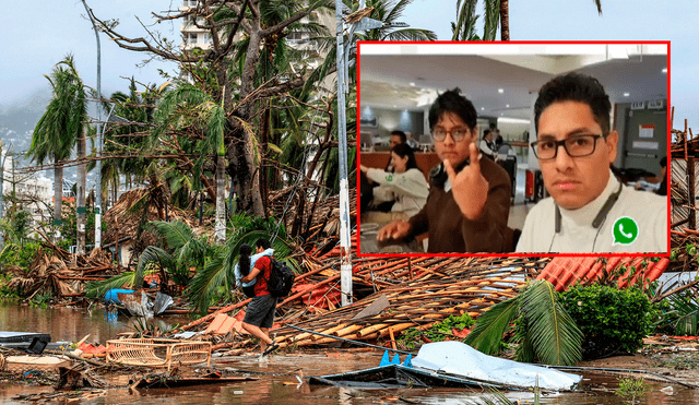 Huracán en México. El cónsul Carlos Rossi aseguró que, hasta el momento, no hay víctimas mortales. Foto: composición LR/TV Perú/EFE