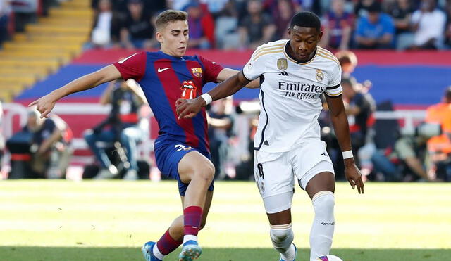 Barcelona enfrentó a Real madrid en el Olímpico de Montjuic por LaLiga. Foto: EFE