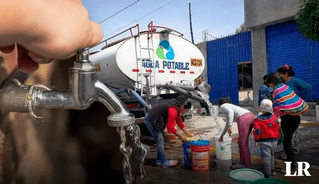 Son varios los distritos que no contarán con el servicio de agua potable. Foto: composición LR Alvaro Lozano