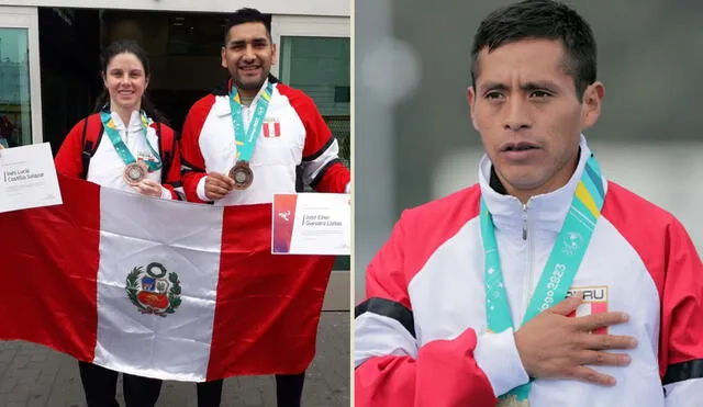 Cristhian Pacheco no fue recibido por el IPD pese a ganar el oro en los Juegos Panamericanos Santiago 2023. Foto: composición LR/IPD