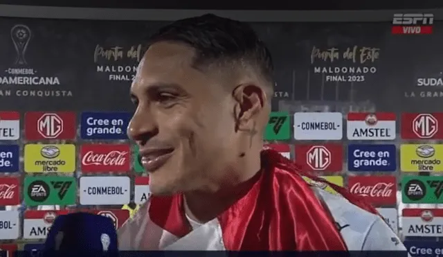 Paolo Guerrero anotó dos goles en la semifinal de la Copa Sudamericana. Foto: captura ESPN