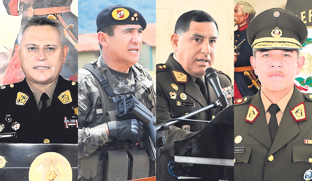 Generales de división en el Ejército peruano. Foto: difusión