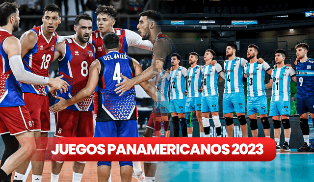 Argentina aplastó a Puerto Rico en su debut en el vóley masculino de los Panamericanos 2023. Foto: composición de Jazmín Ceras/La República