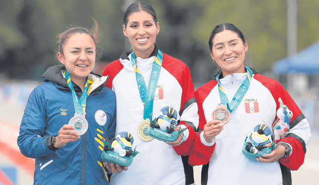 Grandes. García e Inga obtuvieron dos medallas más para nuestro país en los Panamericanos. Foto: EFE