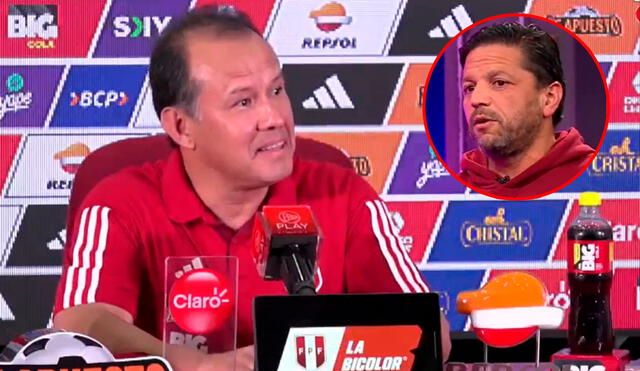 Juan Reynoso brindó una conferencia de prensa este lunes en la Videna. Foto: composición de GLR/Movistar Deportes | Video: FPF