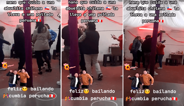 La mujer de avanzada edad se emocionó con la cumbia peruana y sacó sus mejores pasos de baile. Foto: composición LR/TikTok/@crismejiaarrasco