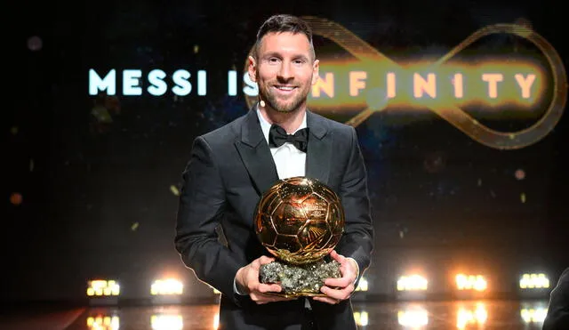 Lionel Messi consiguió su octavo Balón de Oro por encima de Mbappé y Haaland. Foto: X/Ballondor