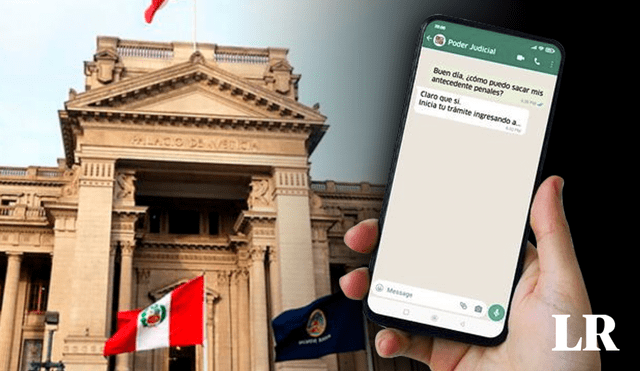 Poder Judicial brinda atención especializada a los ciudadanos por medio de un canal de WhatsApp. Foto: composición Fabrizio Oviedo/La República