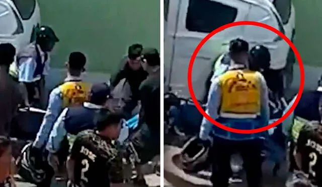 Mototaxi que utilizaron los trabajadores informales para atropellas al serenazgo fue llevada a la comisaría de Ancón. Foto: composición LR/Canal N