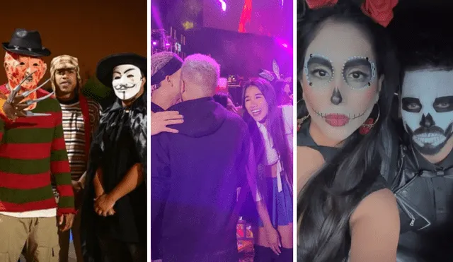 Figuras del espectáculo compartieron con sus seguidores todo lo que hicieron la noche de Halloween. Foto: composición LR/Instagram/Rosario Rojas/La República