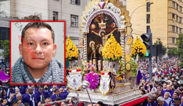 Hombre se ocultaba en la multitud que participaba de procesión. Foto: La República