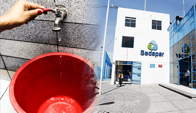 Sedapar informó que no prevé distribuir agua mediante cisternas, ya que la suspensión del servicio fue programada. Foto: composición LR Jazmín Ceras
