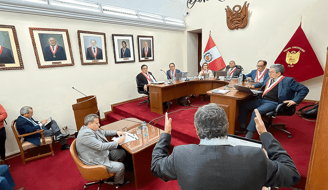 Arequipa. El TC realizó ayer la audiencia sobre la demanda competencial contra la JNJ. Foto: Rodrigo Talavera/La República