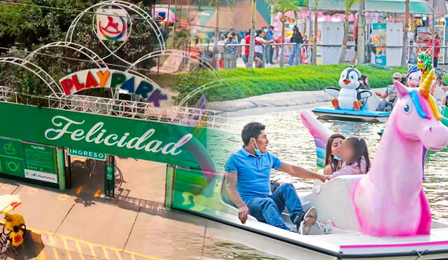 El Play Park de San Juan de Lurigancho cuenta con más de 26 atracciones en sus 2 hectáreas de terreno. Foto: composición LR.