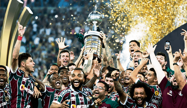 Celebración. El cuadro brasileño levantó la Copa Libertadores por primera vez en su historia. Foto: EFE