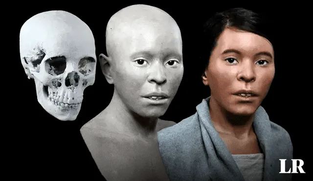 Reconstrucción del rostro de la momia Juanita. Foto: composición Alvaro Lozano / Oscar Nillson