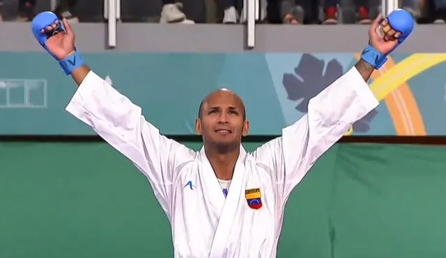 El atleta criollo sumó la octava medalla de oro para Venezuela en los Juegos Panamericanos 2023. Foto: Santiago 2023