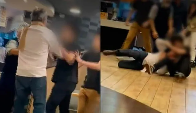 McDonald's se pronunció tras pelea en Miraflores. A través de un comunicado informó que no tolerará las peleas en sus locales. Foto: Latina Televisión