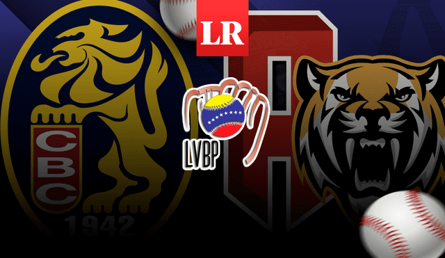 Leones del Caracas vs. Tigres de Aragua jugaron en el estadio José Pérez Colmenares de Maracay. Foto: composición LR/LVBP