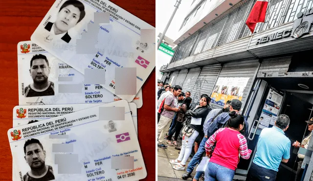 Puedes realizarlo de manera virtual para evitar las colas en el Reniec. Foto: composición LR/Andina