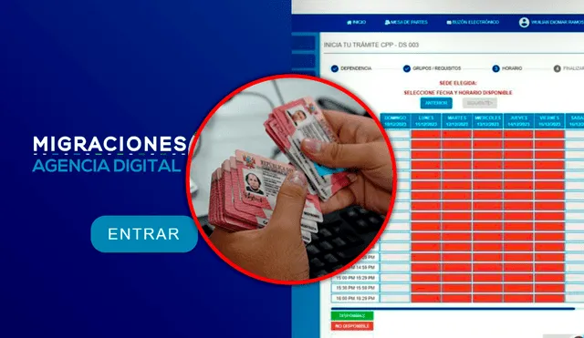 Reportan que no hay citas para solicitar el CPP en Migraciones Perú a 2 días de que finalice el proceso. Foto: composición LR/Agencia Digital/Migraciones