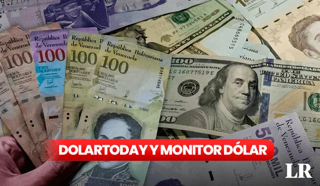 Dólar Monitor y DolarToday establece el precio del dólar paralelo en todo Venezuela. Foto: composición LR