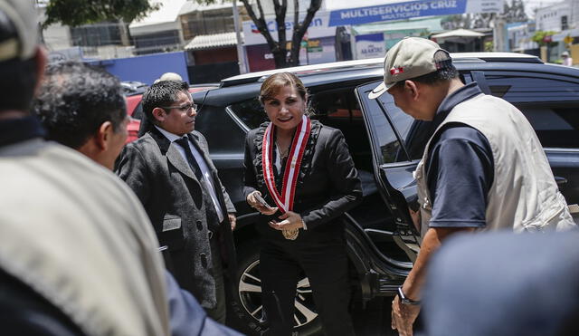 Fiscal de la nación inauguró nueva sede, solo habló para sus colegas y no prestó declaraciones a medios. Foto: Rodrigo Talavera LR