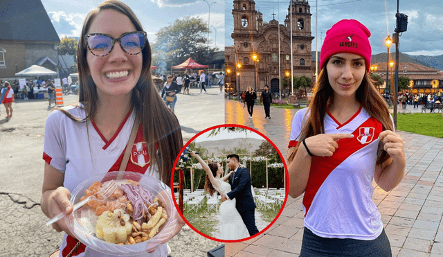 Verónique Angers visitó el Perú por primera vez en 2016 y conoció a ahora esposo Alejandro Aedo. Foto: composición LR/Instagram/Verónique Angers