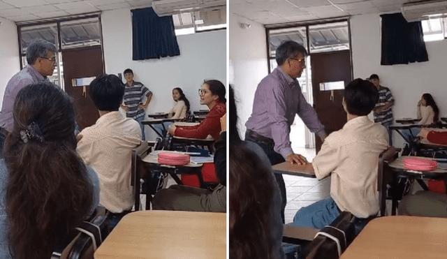 Profesor jugó una broma a sus alumnos durante el examen parcial. Foto y video: cortesía