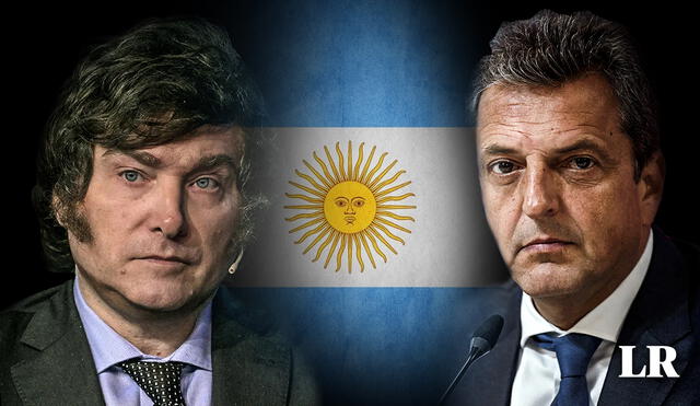 Los economistas Javier Milei y Sergio Massa se enfrentarán el domingo 19 noviembre en el balotaje que decidirá al próximo presidente de Argentina. Foto: composición LR/EFE - Video: Telenoche/YouTube