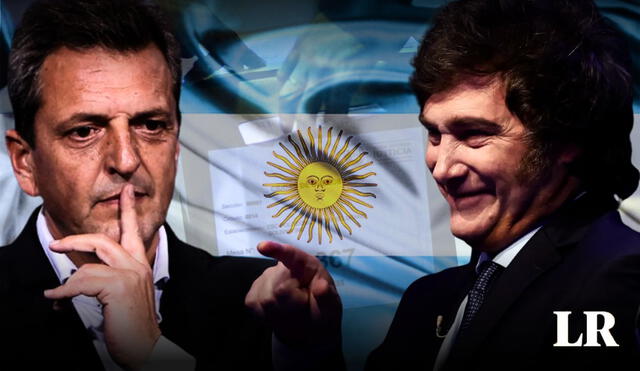 Entre Sergio Massa y Javier Milei se define la elección para proclamar al próximo presidente de Argentina. Foto: composición LR/referencial