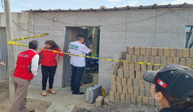 Los peritos llegaron hasta la escena del crimen en el pueblo joven San Martín en la región Lambayeque. La República