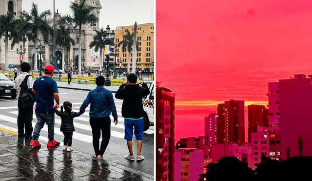 Senamhi no descarta que se registre lluvias y cielo rojo en Lima Metropolitana, en los próximos días. Foto: composición La República/Senamhi