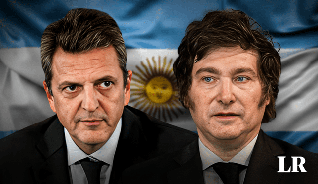 La diferencia entre Sergio Massa y Javier Milei es mínima a días de las elecciones en Argentina. Foto: composición de Jazmin Ceras/La República/El País