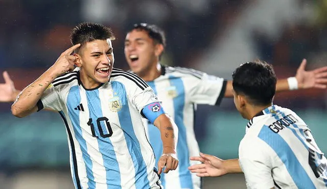 Argentina ganó su primer partido en el Mundial Sub-17 de Indonesia y es segundo. en su grupo. Foto: Selección Argentina